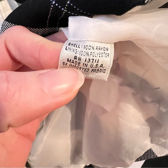 VINTAGE | Amanda Smith plaid boxy oversized double breasted blazer - Picture 5 of 10